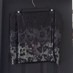 Sequins Mini Skirt - Express
